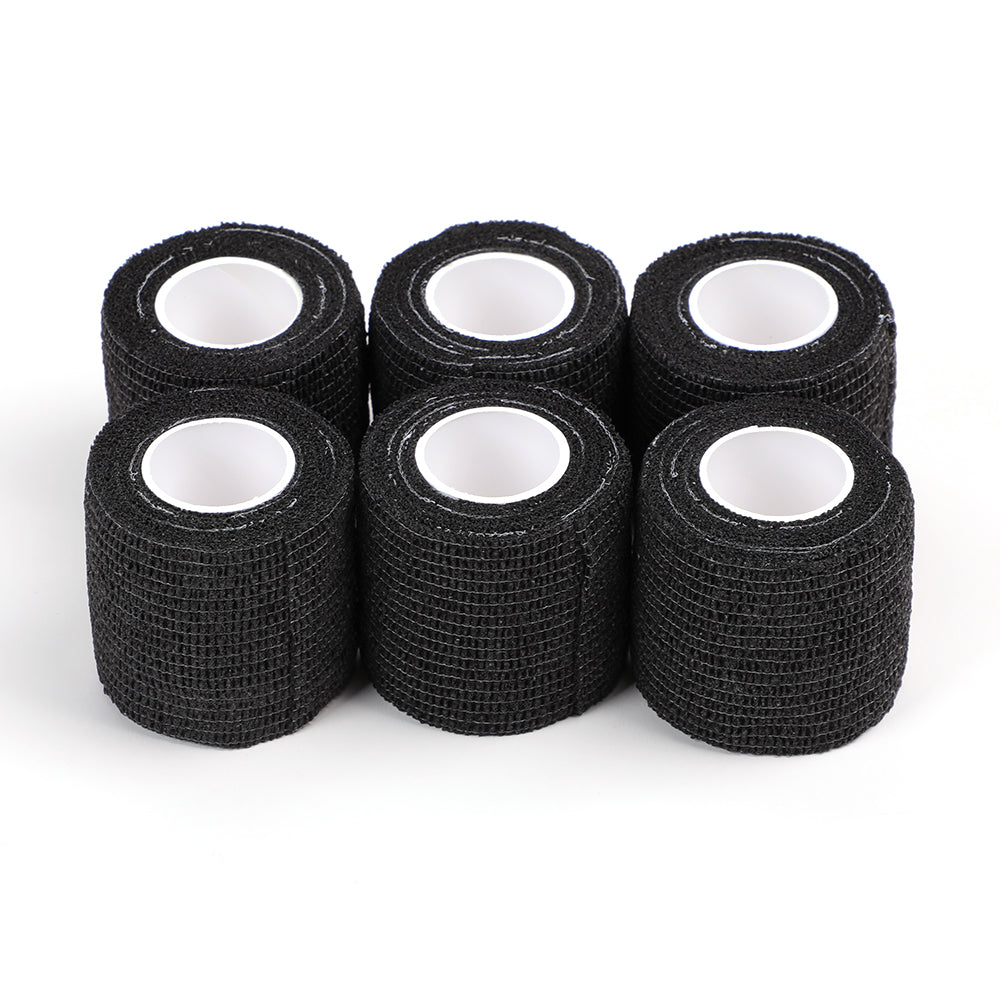 Tattoo Grips Cover Bandages-Denergy 24 Rolls Black Tattoo Grip Tape  Co-Adhesive Bandage for Tattoo Pen Machine : Amazon.in: Beauty